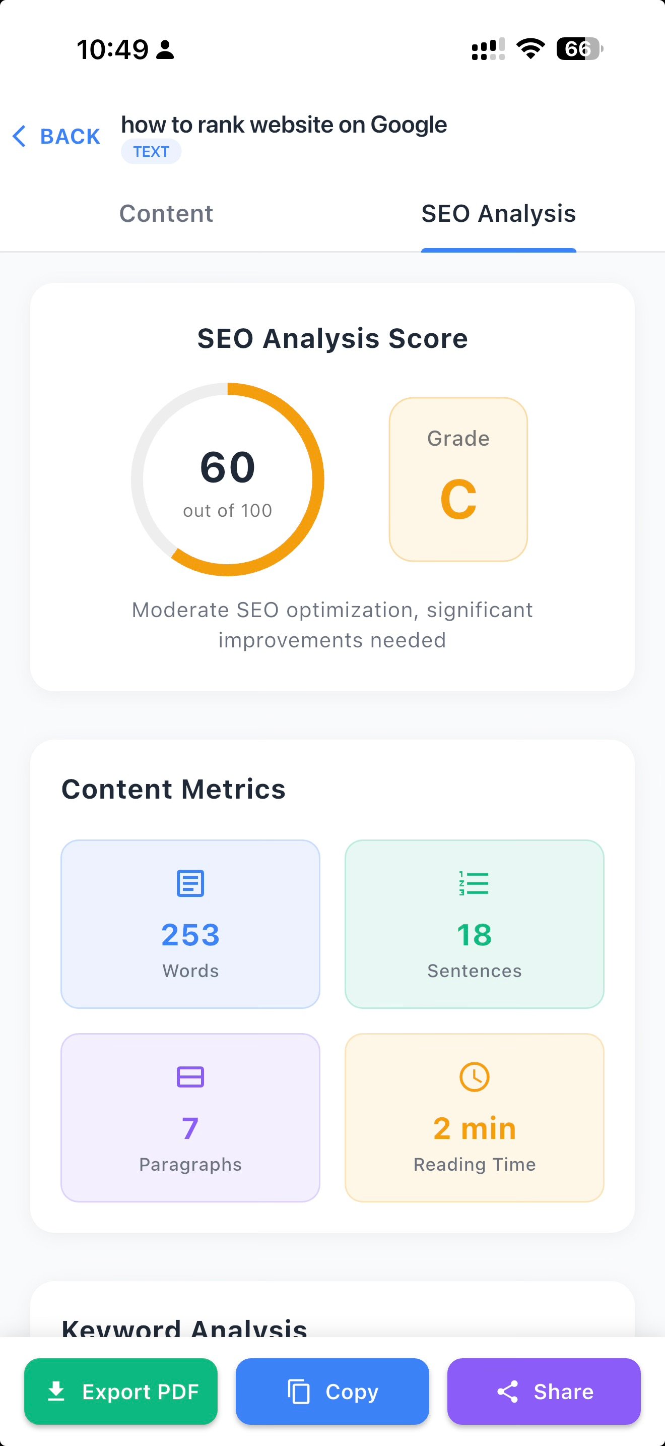 Multiple Content Types - Blog Posts, Meta Descriptions, Product Copy