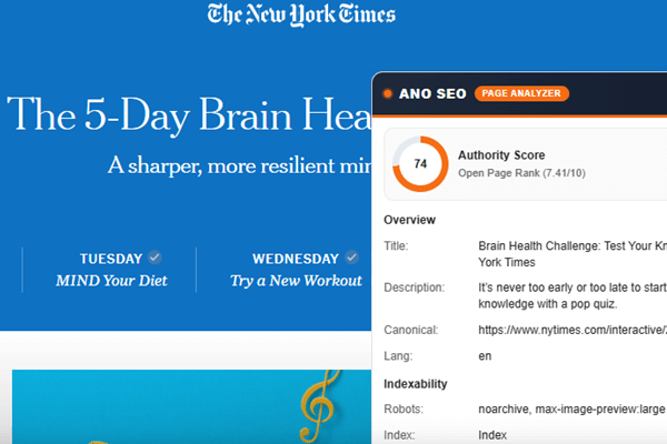 Domain Authority Checker - DA Score and Backlink Overview