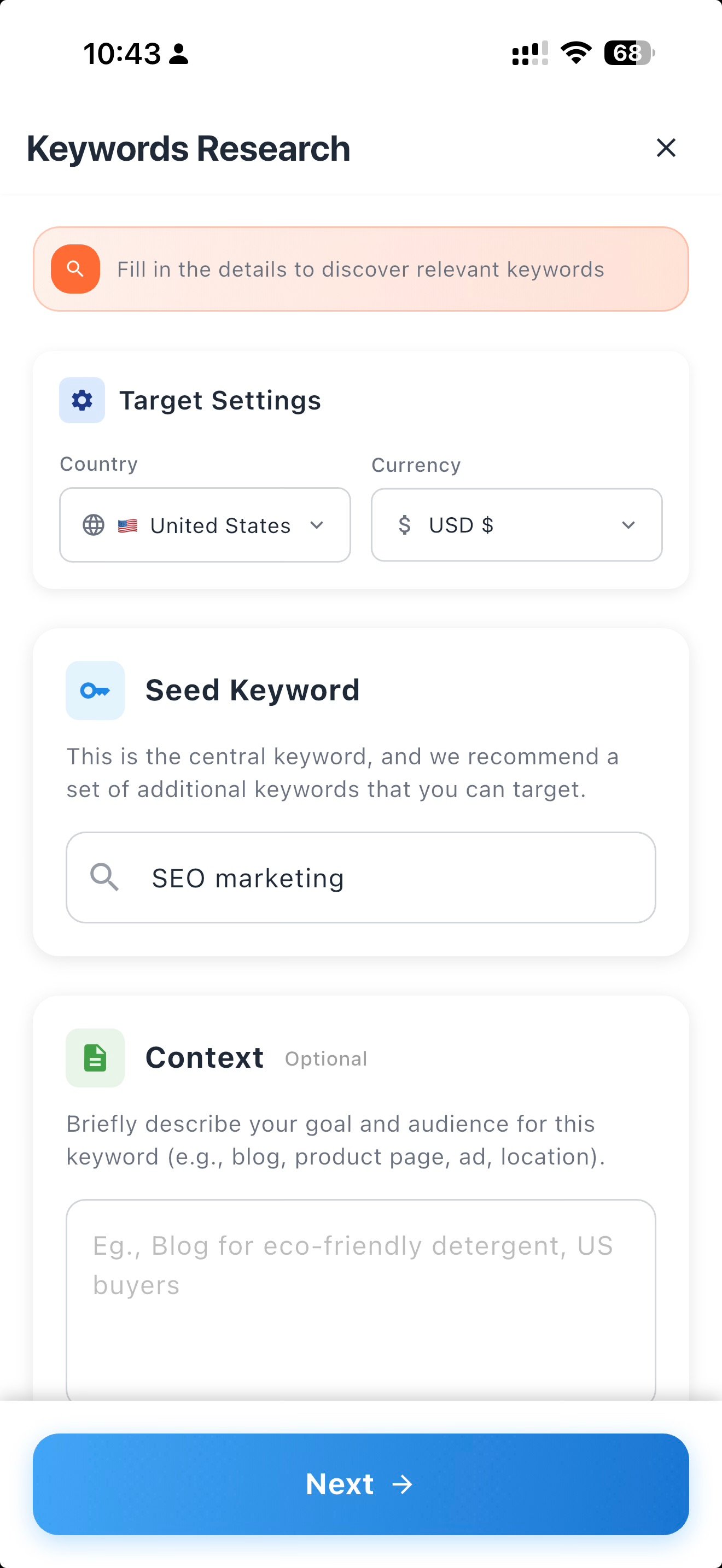 ANO SEO Keyword Research Tool - Search Volume and Competition Analysis